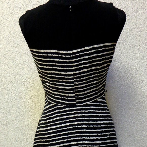 👁️3 for $20 STRIPED RAYON MINI DRESS SZ 6 - Picture 4 of 5
